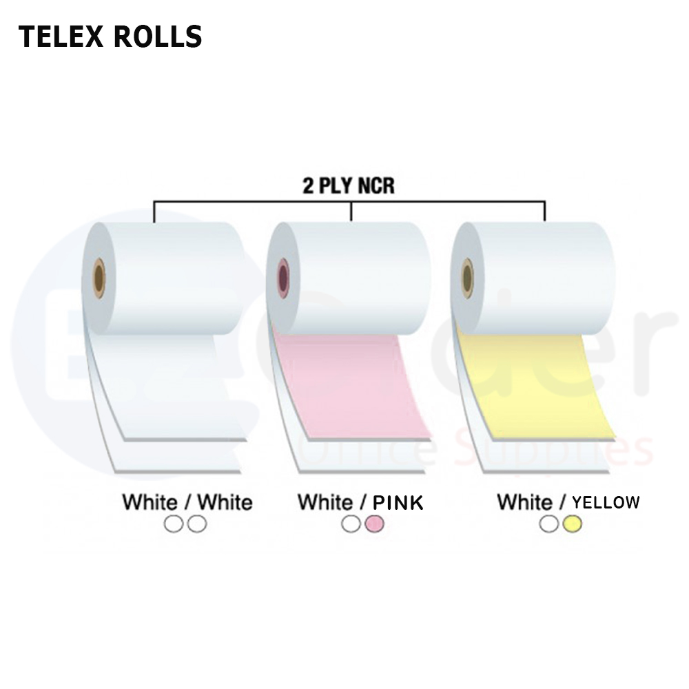 Telex roll 2 ply, 21cm width