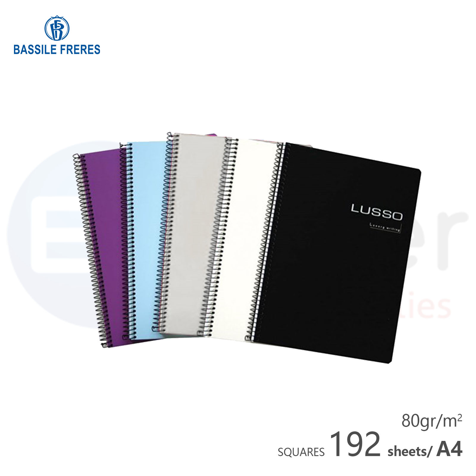 Lusso copy book 192 sheets squares