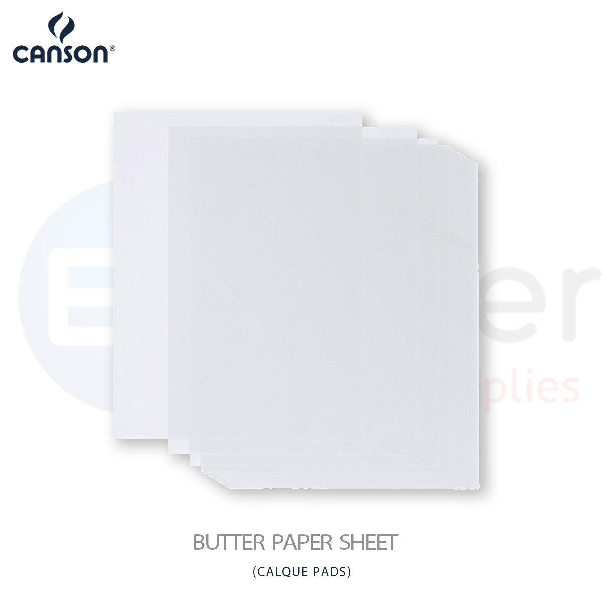 +Canson calque paper,50/55gr,70x100cm,250sh/pack.
