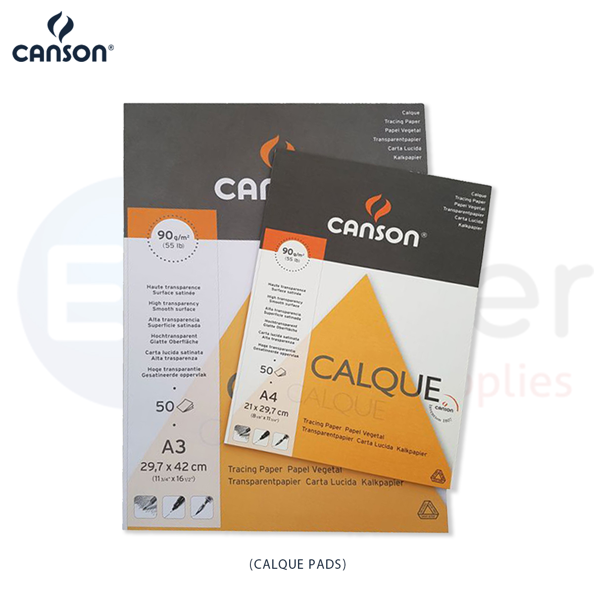 Tracing paper, Canson, A3, 90g/m2, 50 sh.