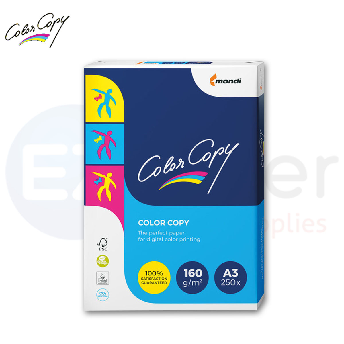 COLOR COPY Coated paper A3, 160gr. 250/sheet, color laser use