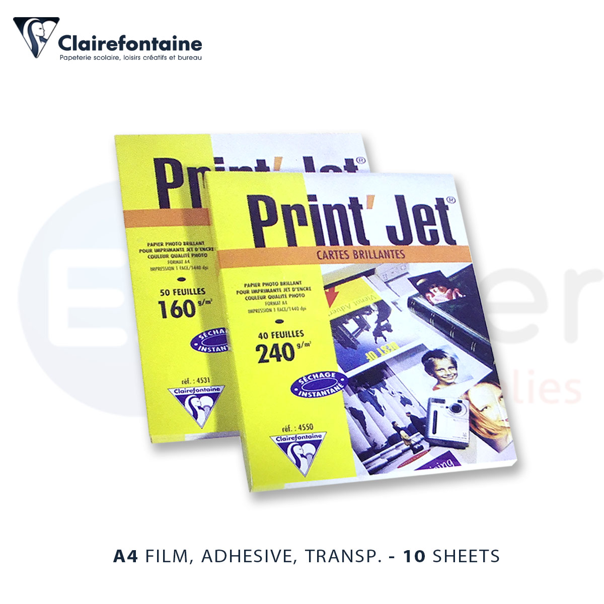 Clairefontaine A4 film adhesive transparent  10 sheets