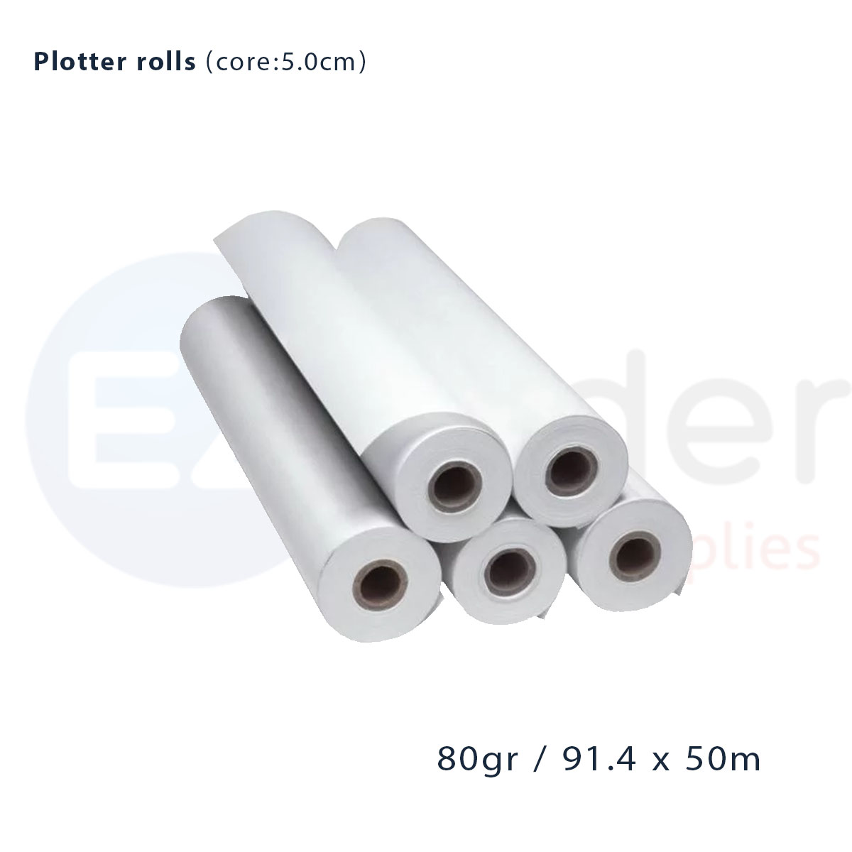 Plotter roll (91.4cmx50m),A0+,80gr,KANGAS