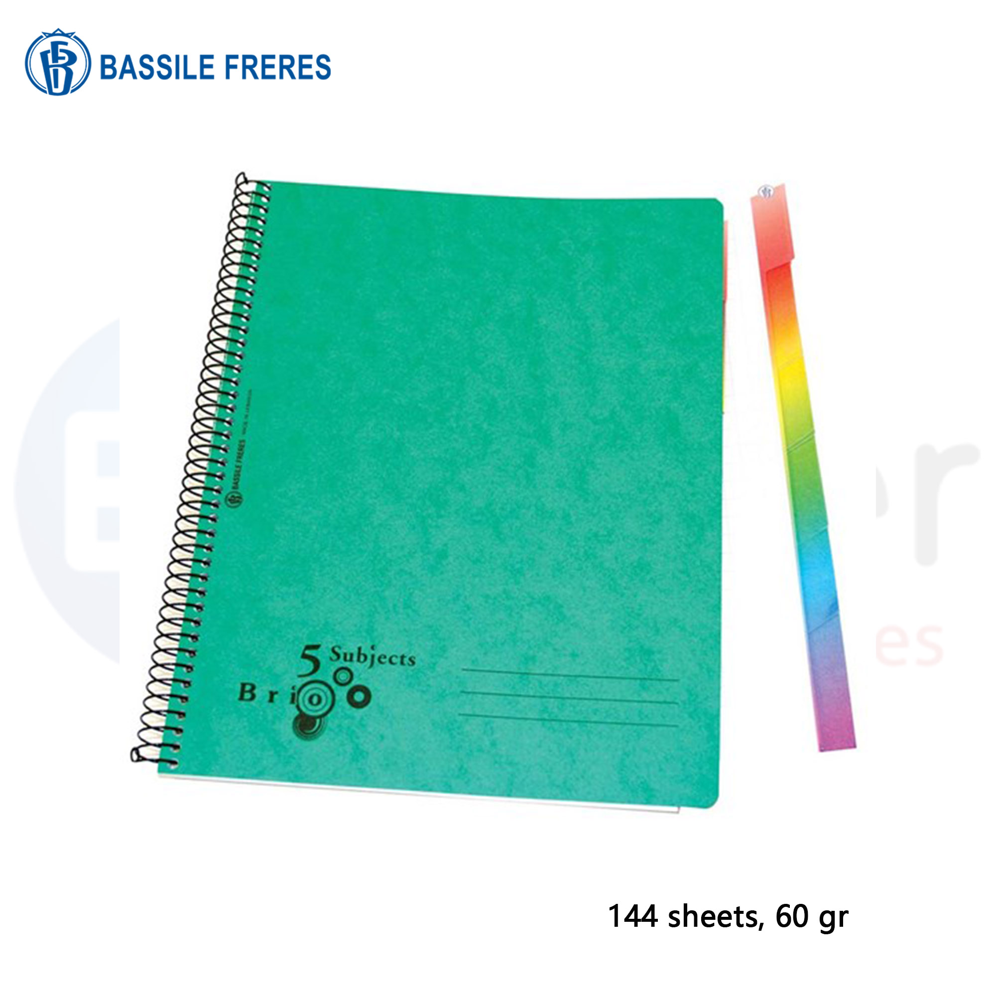 +Echo 5 subject note book square,144 sht,60gr.