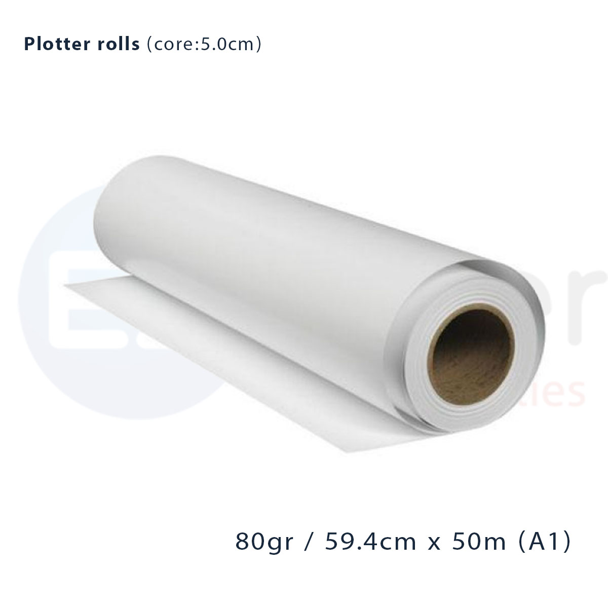 Plotter roll (59.4x50m) 80gr, A1, Core-5cm