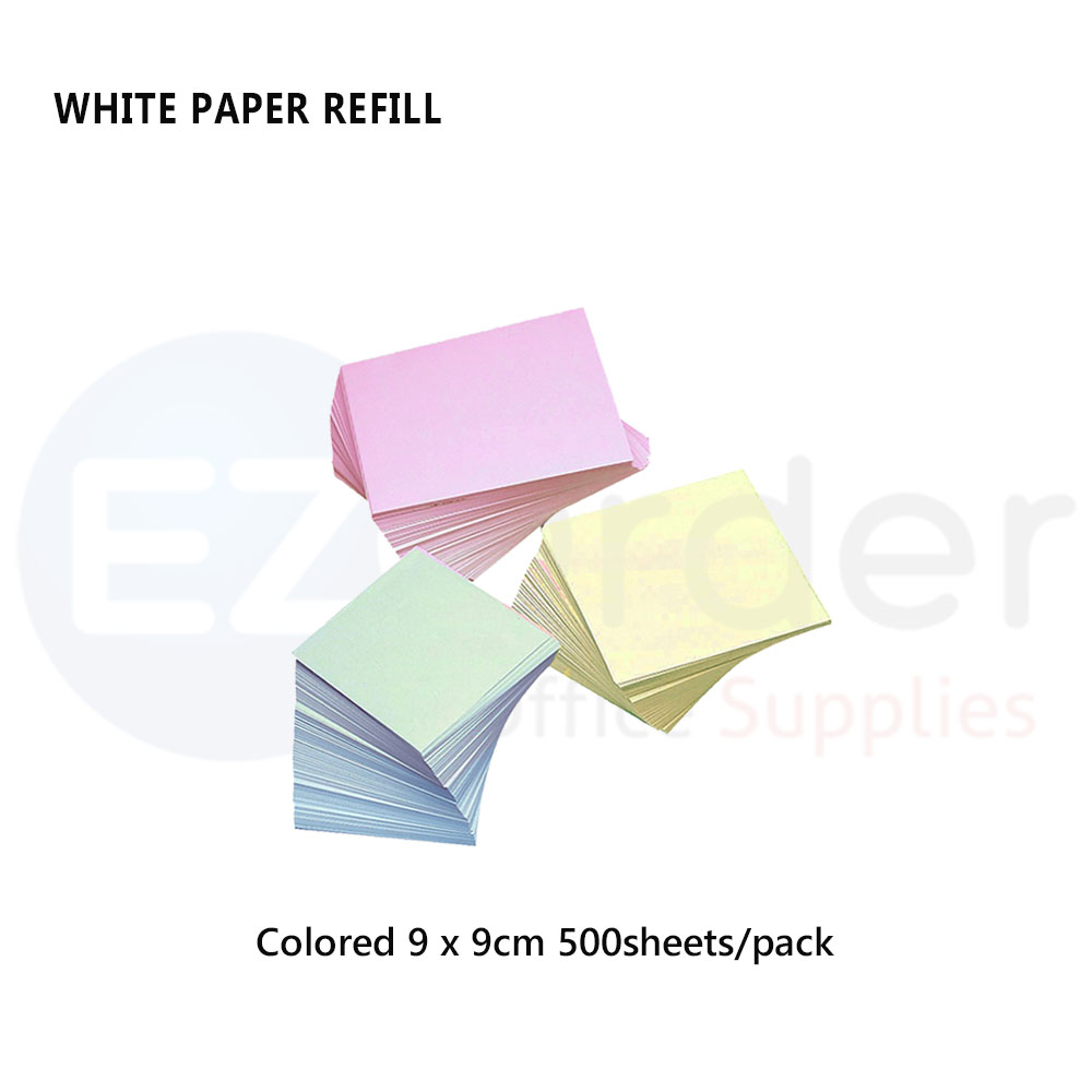 Colored paper refill 9*9cm pack 500