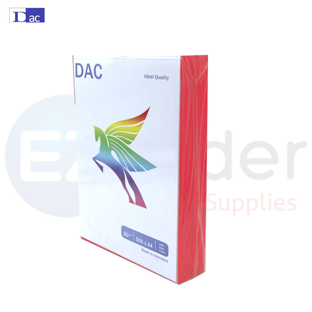 DAC  colored copy paper, 80GR, A4 red