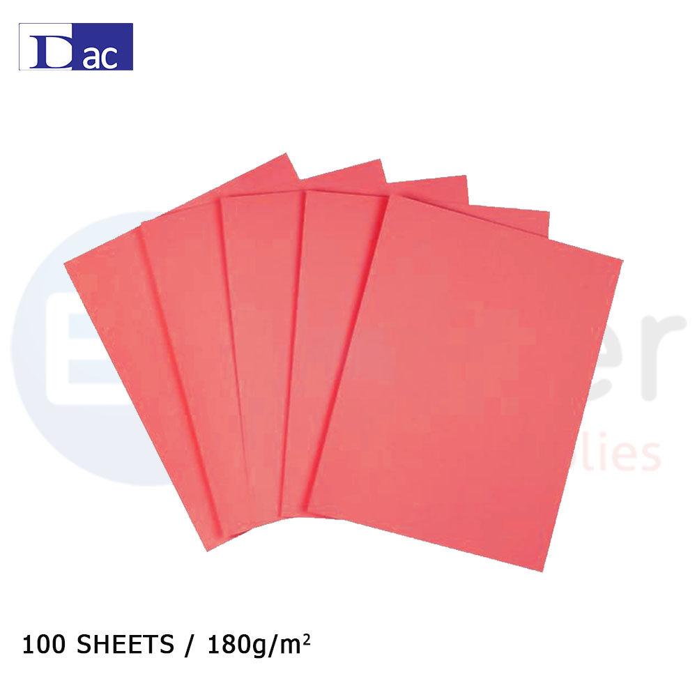 DAC  colored copy paper, 180GR, A4  red