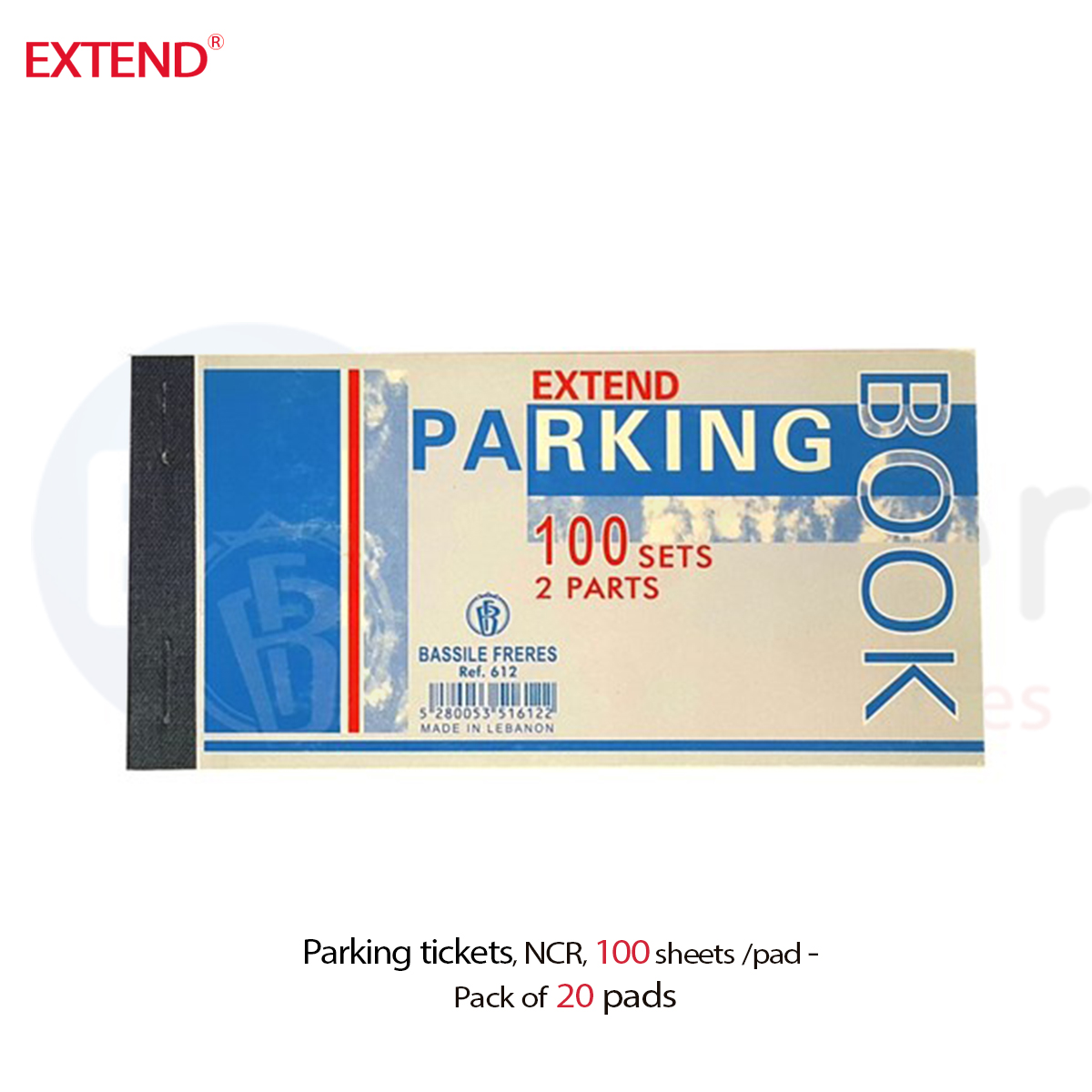 Parking tickets (100 sheets/pad) Numbered