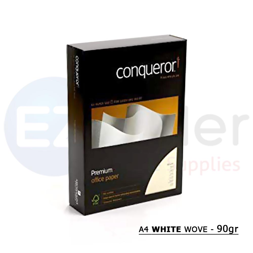 Conqueror paper A4 90gr (PACK/100) white wove
