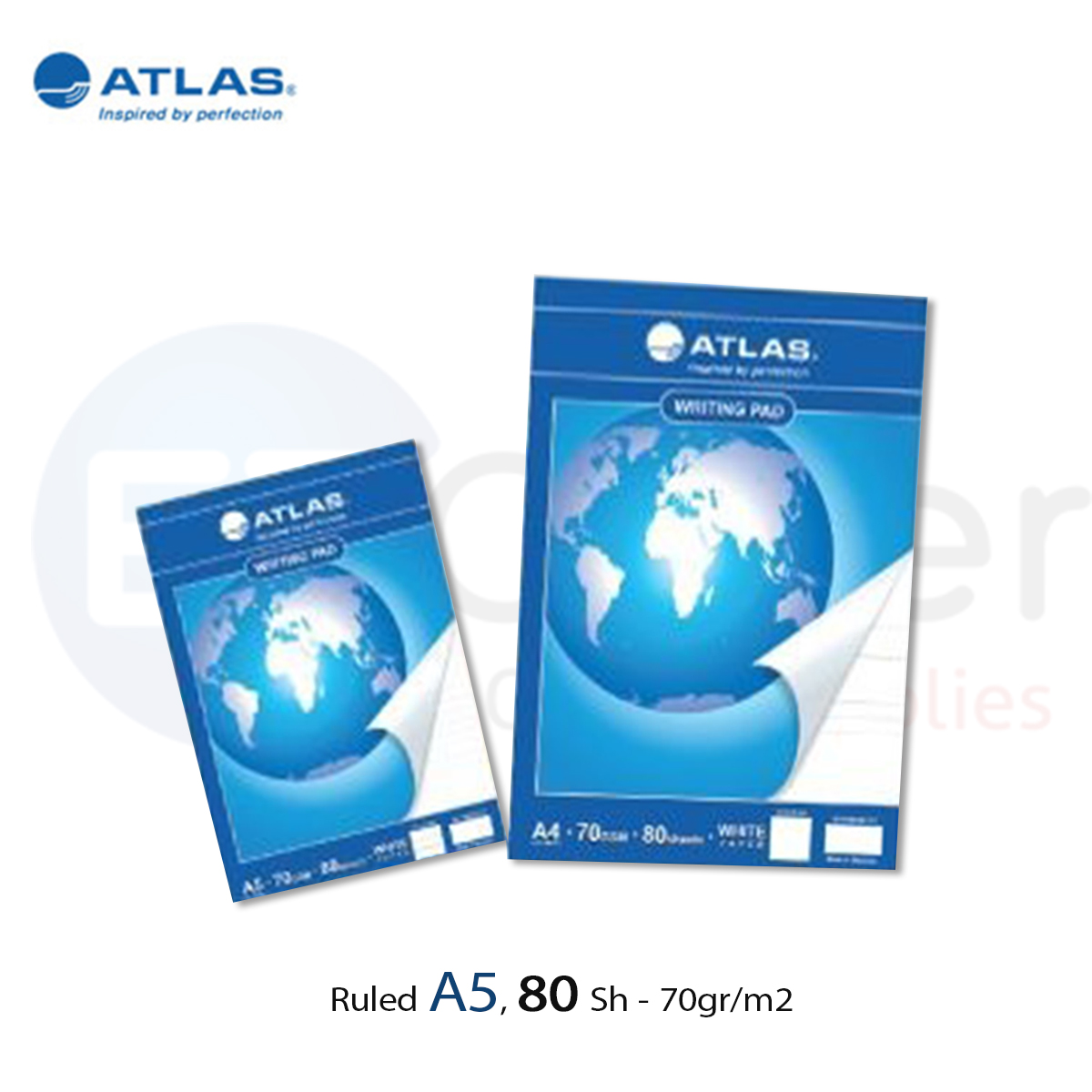 ATLAS pad A5 -80 sheets ruled