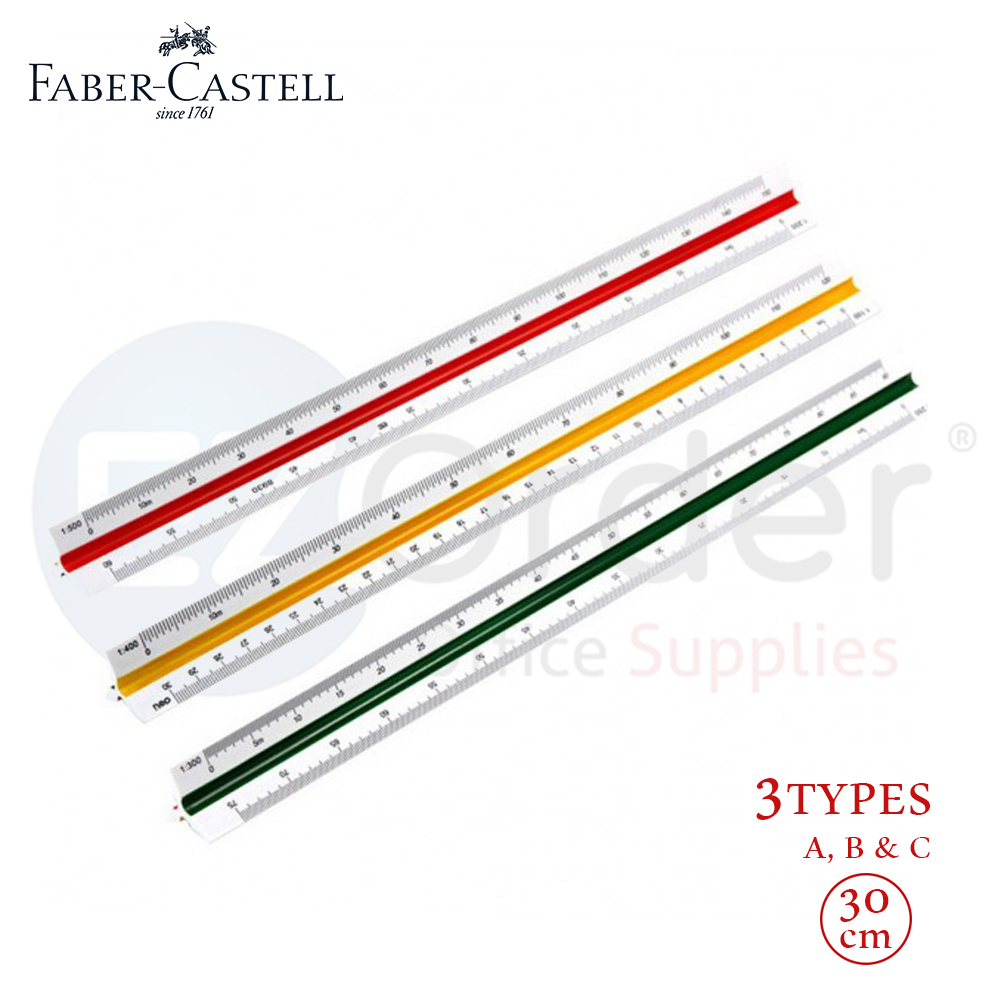 Scale Faber Castell,plastic, 30cm TYPE A