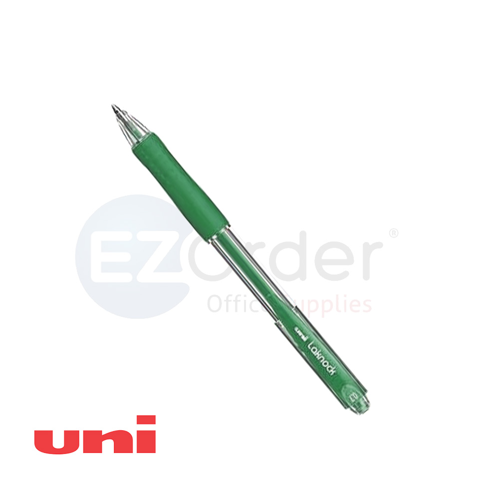 Uniball Laknock retractable ball pen green 1.0mm