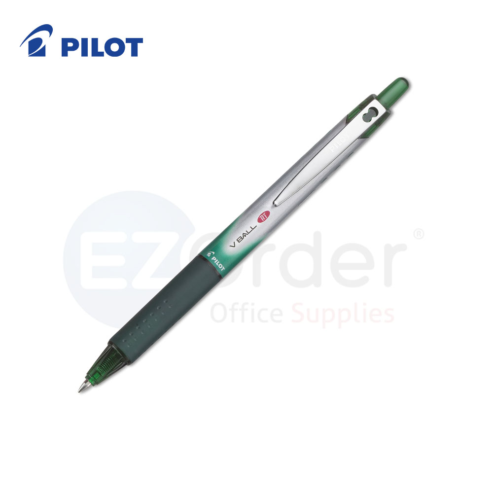Pilot  V Ball pen retractable green