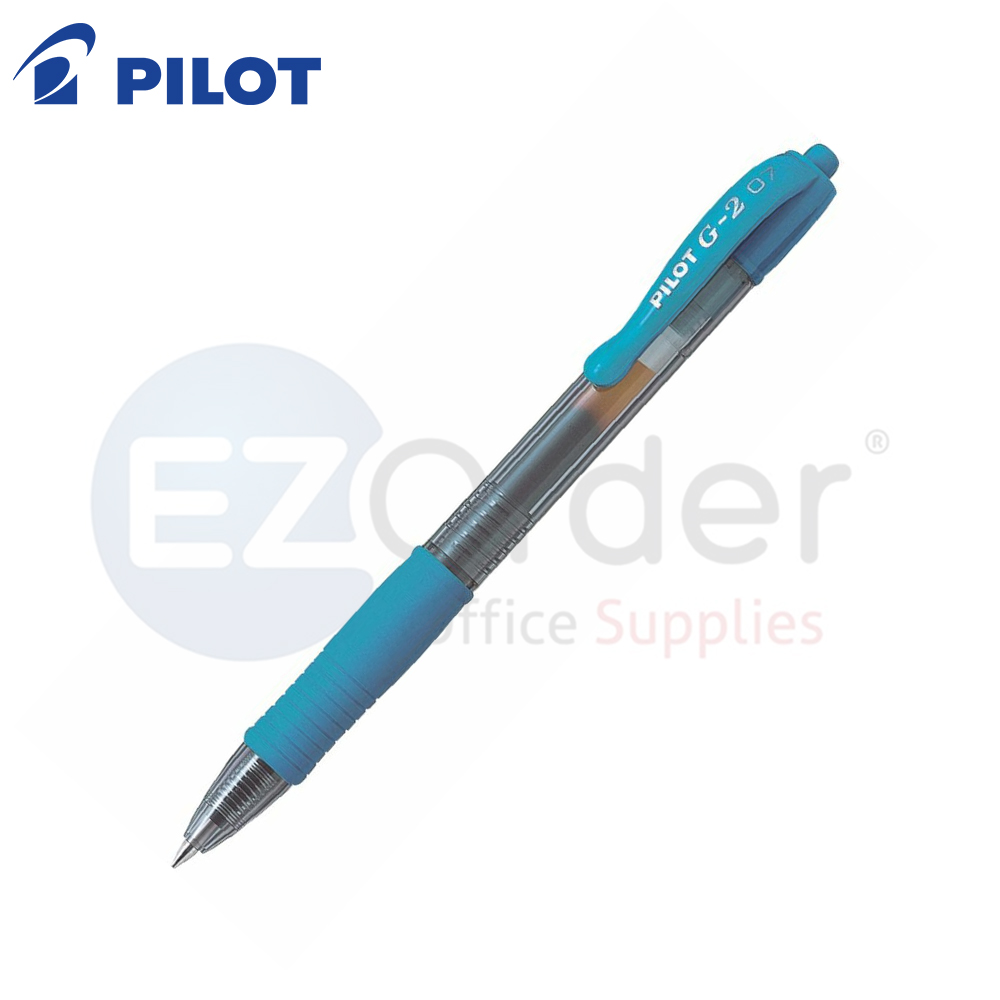 +Pilot  Retractable gel pen light blue