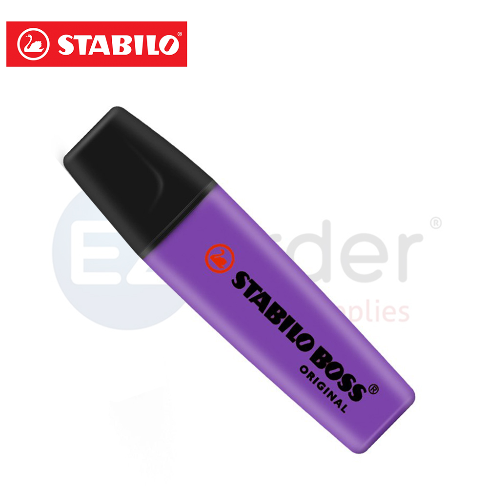 +Highlighter, Stabilo Boss, purple