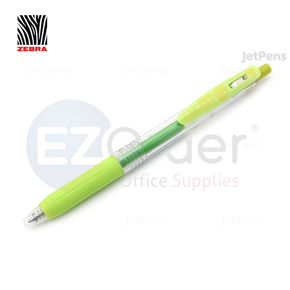 Zebra Sarasaclip L.green 0.7mm retrac. gel pen