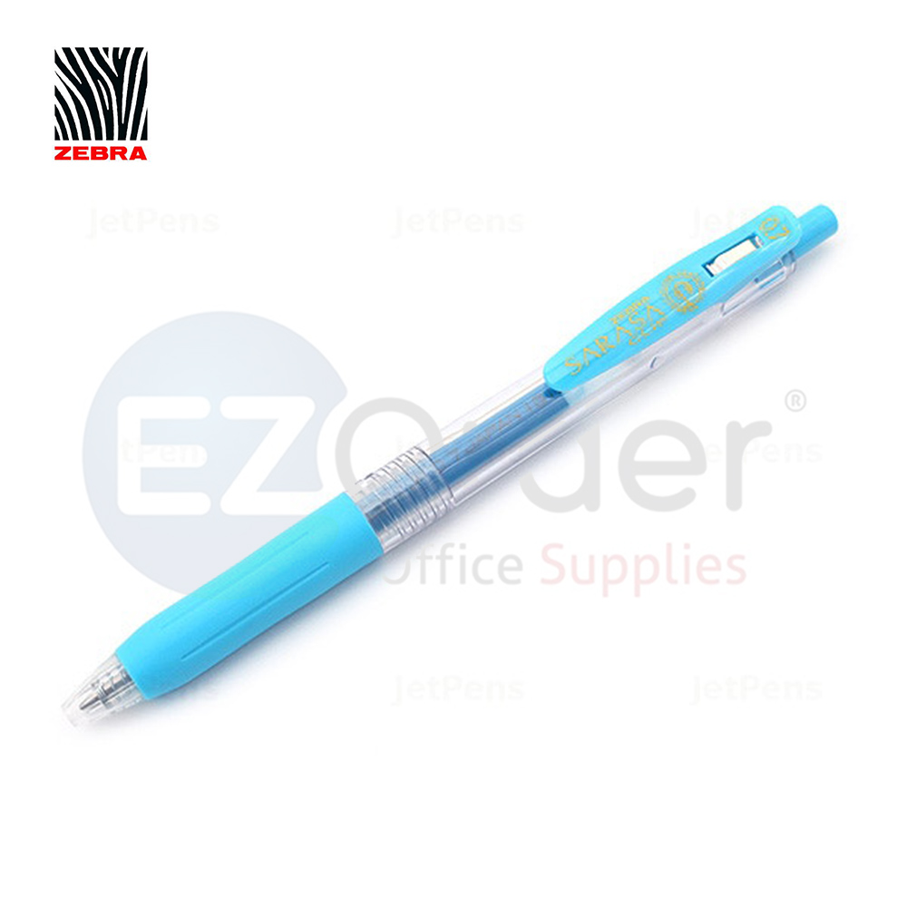 Zebra sarasaclip L.blue 0.7mm retractable gel pen