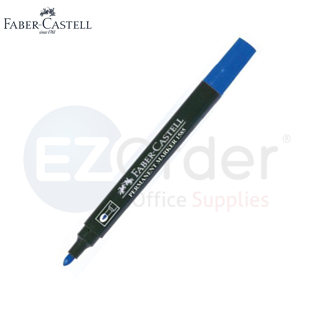 +Permanent marker,Faber Castell chisel tip,blue