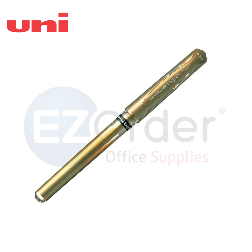 +UNI  Impact signo broad gold pen 1.0mm