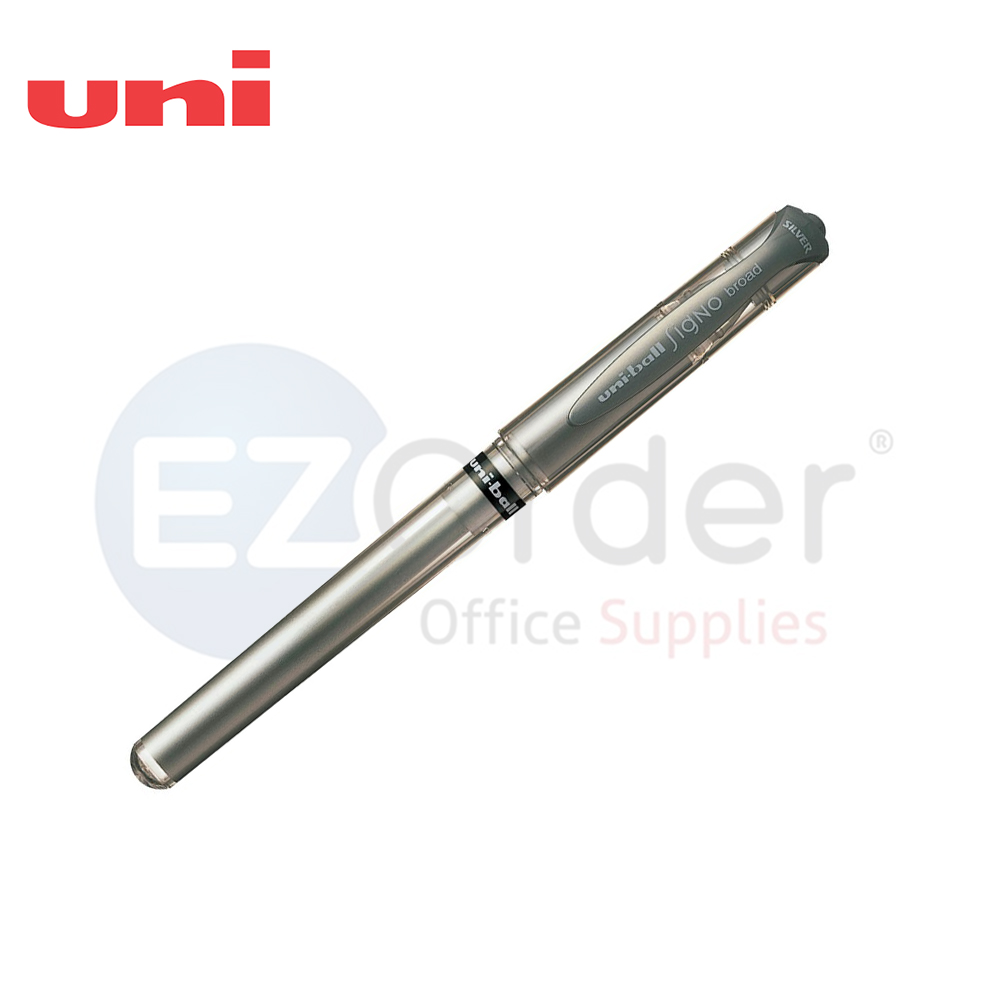 +UNI  Impact Signo broad silver pen 1.0mm