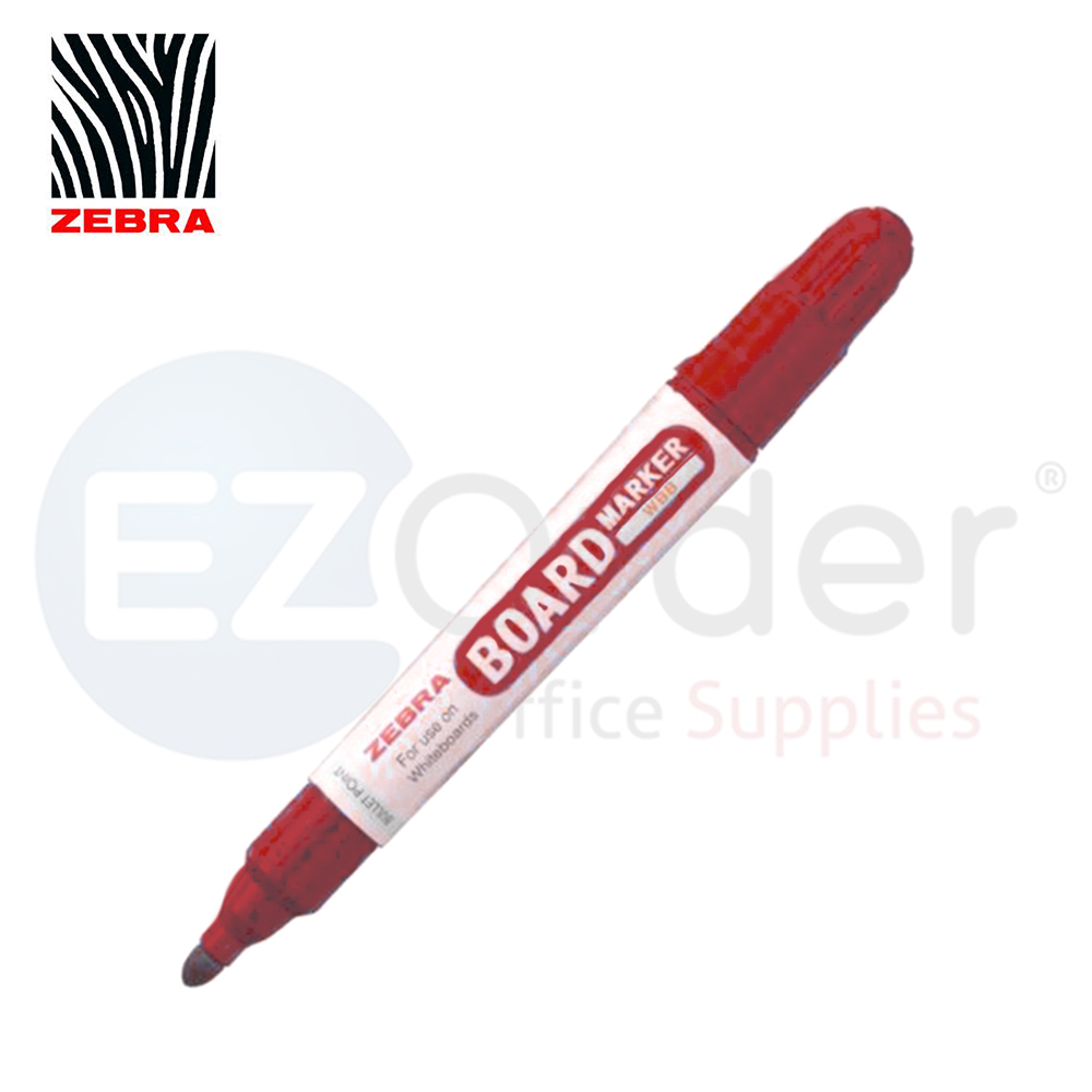 Zebra  Whiteboard marker red ROUND tip