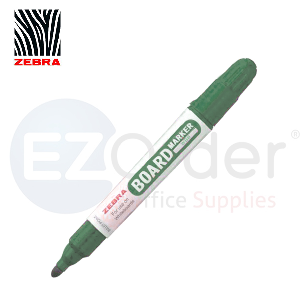 Zebra Whiteboard marker green ROUND tip