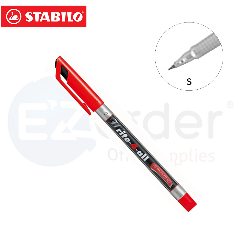 +Stabilo write for all superfine red