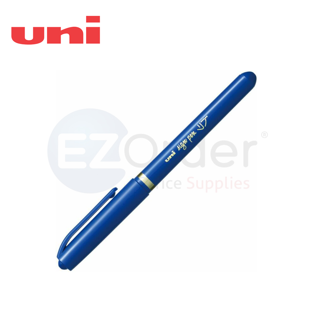 +Uni MITSUBISHI , felt tip pen,blue (sign pen)