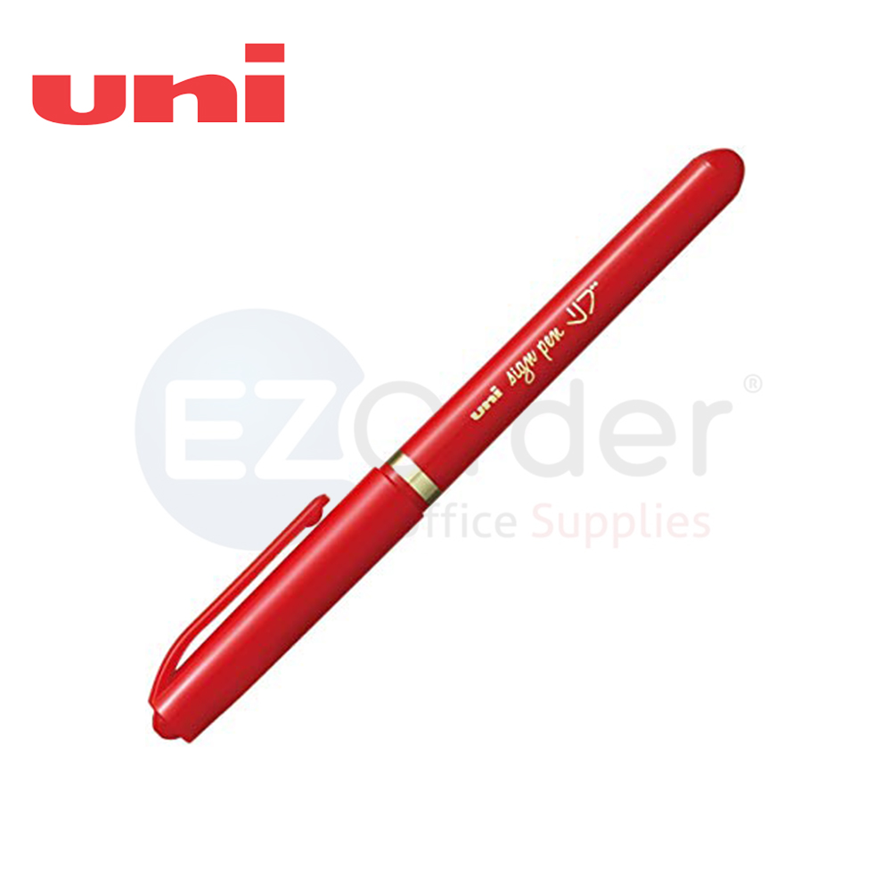 +Uni felt tip pen,red