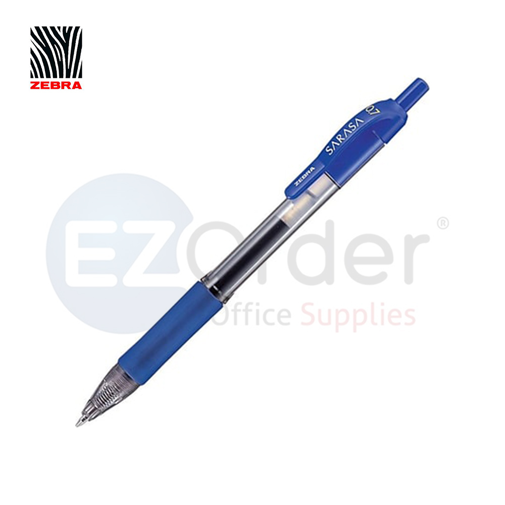 Zebra Sarasa retractable gel pen .7mm,blue