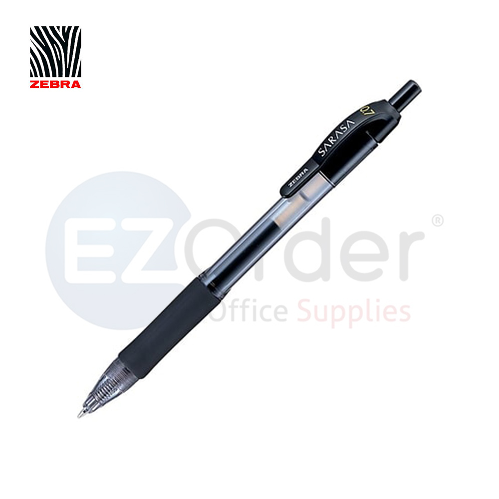 Zebra,Sarasa retractable gel pen .7mm,black