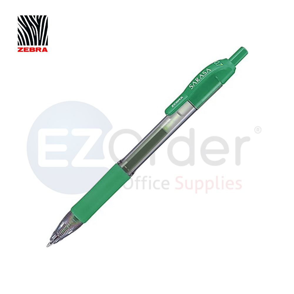 Sarasa retractable gel pen .7mm,green