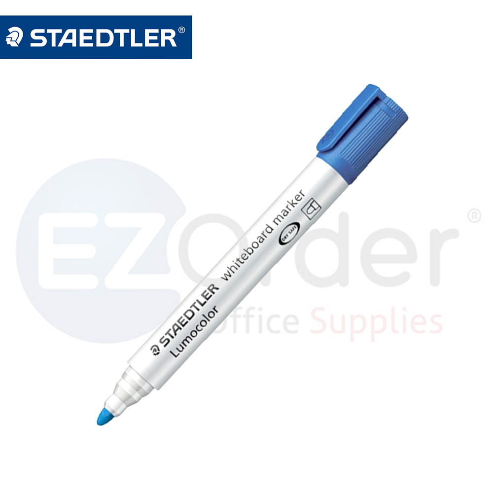 Steadtler white board marker,blue round tip