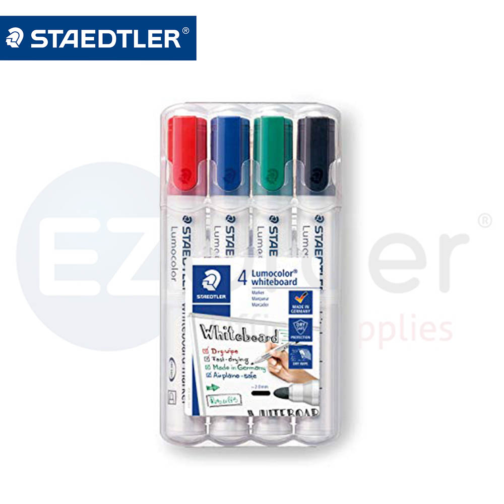 +Steadtler white board marker pk.of 4 ROUND TIP