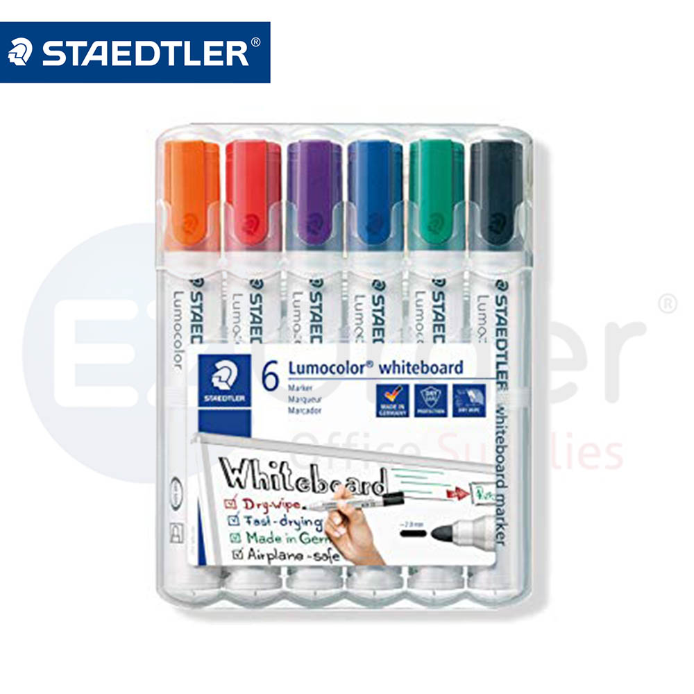 Steadtler white board marker pk.of 6 ROUND TIP