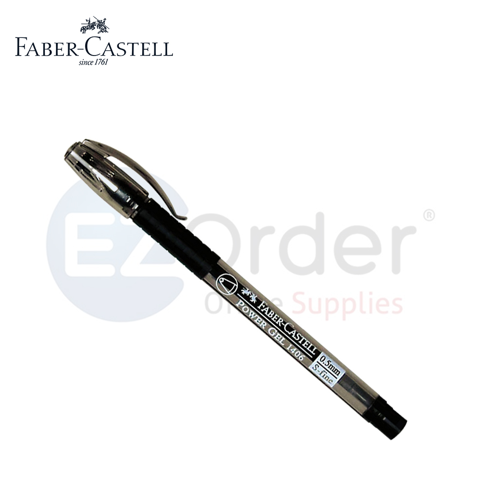 Faber Castel power gel,with grip, black 0.7mm