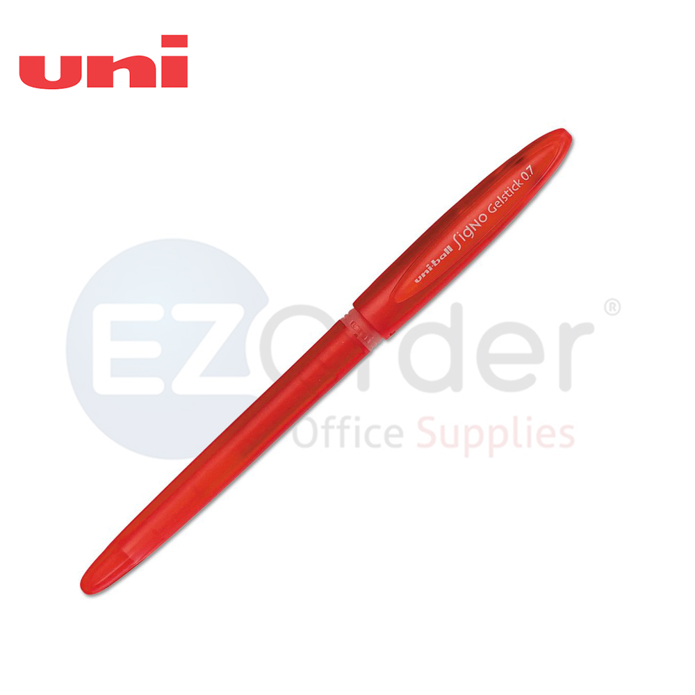 Uniball signo gel stick pen,red