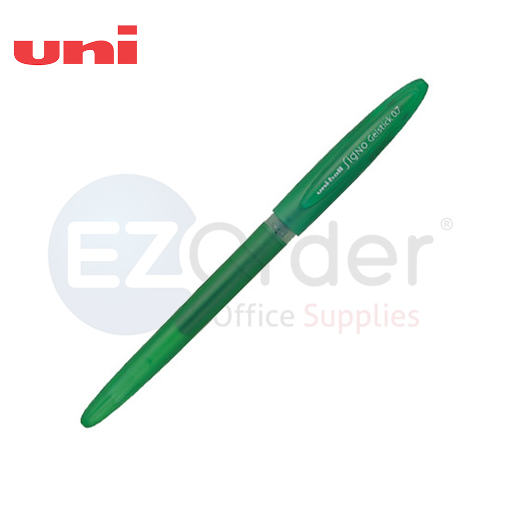 Uniball signo gel stick pen,green