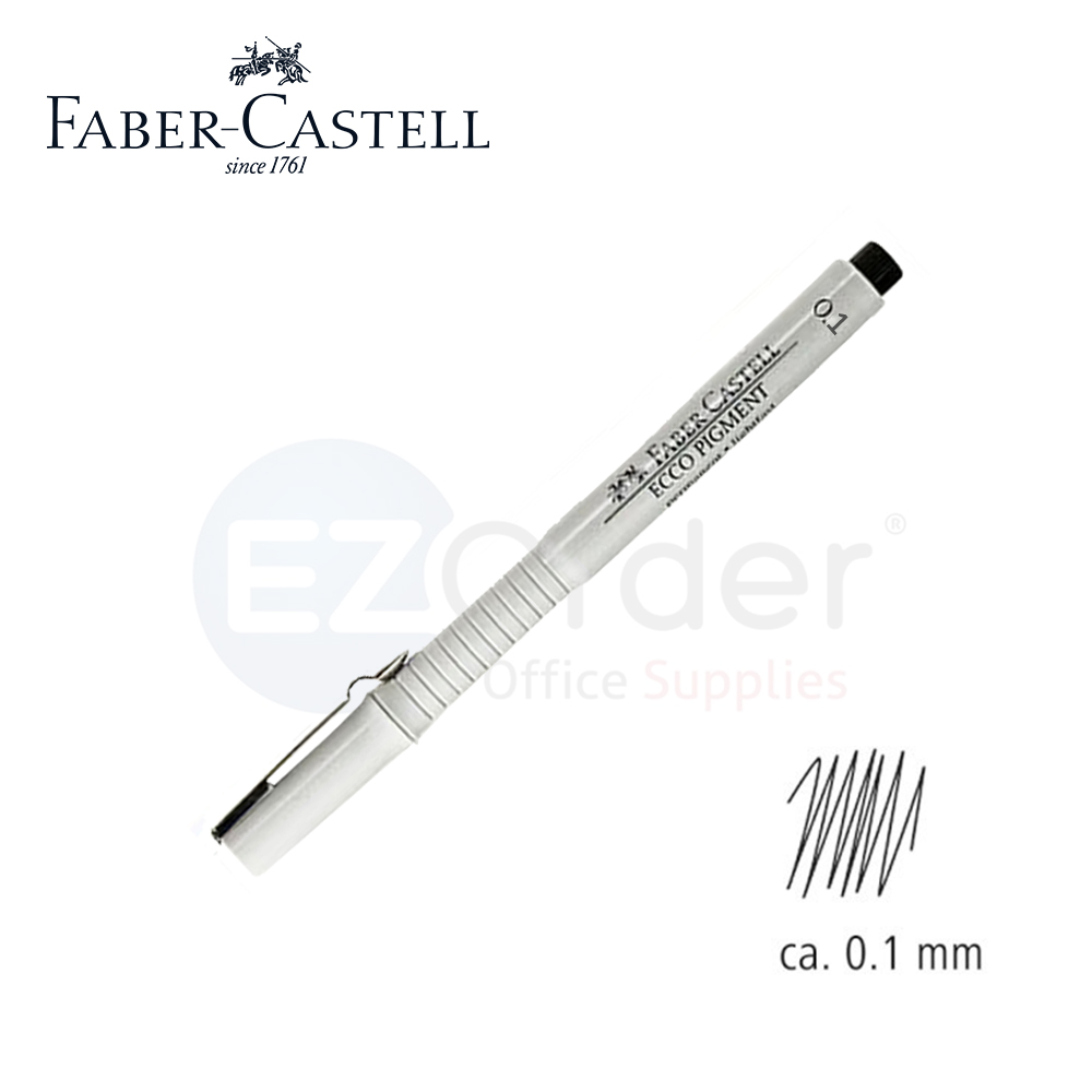 Faber castell pigment liner, 0.1mm, black