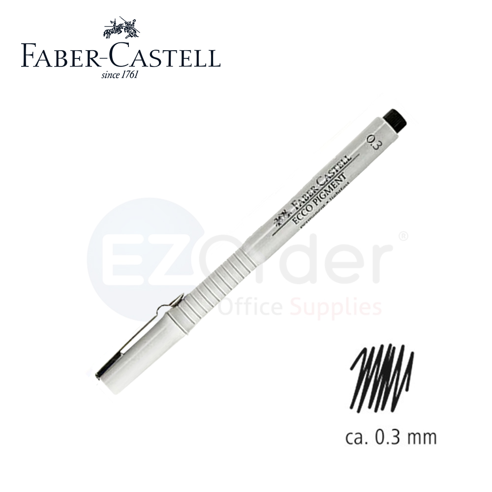 Faber castell pigment liner, 0.3mm, black