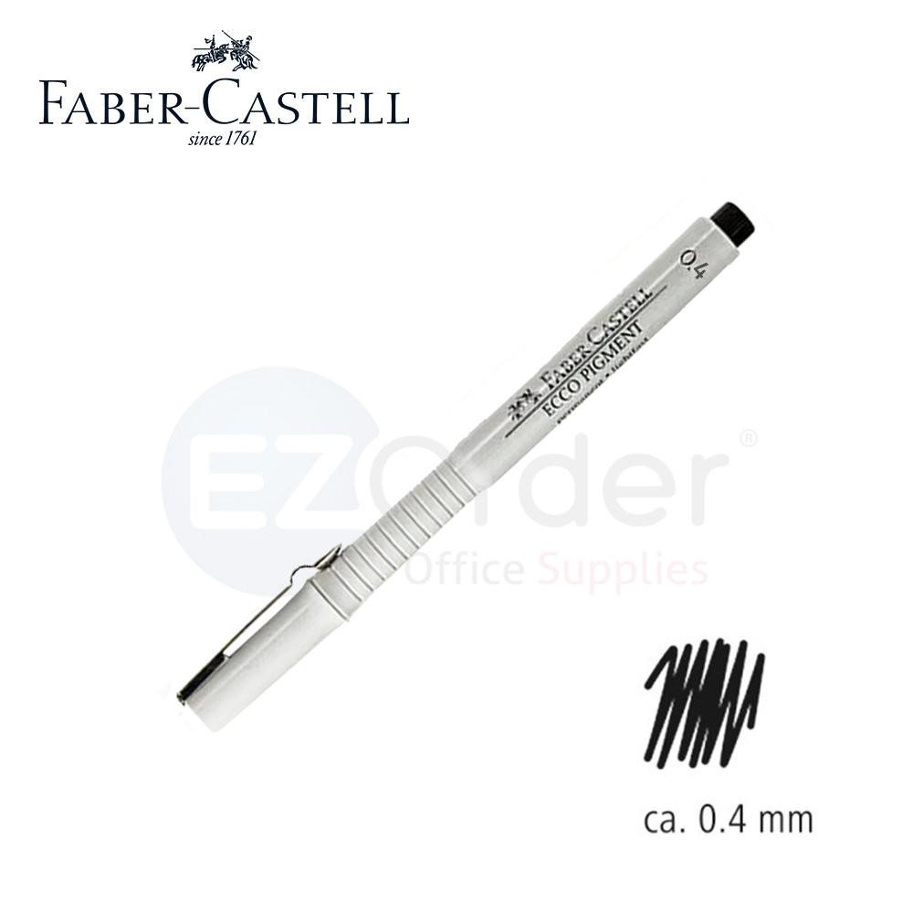 Faber castell pigment liner, 0.4mm, black