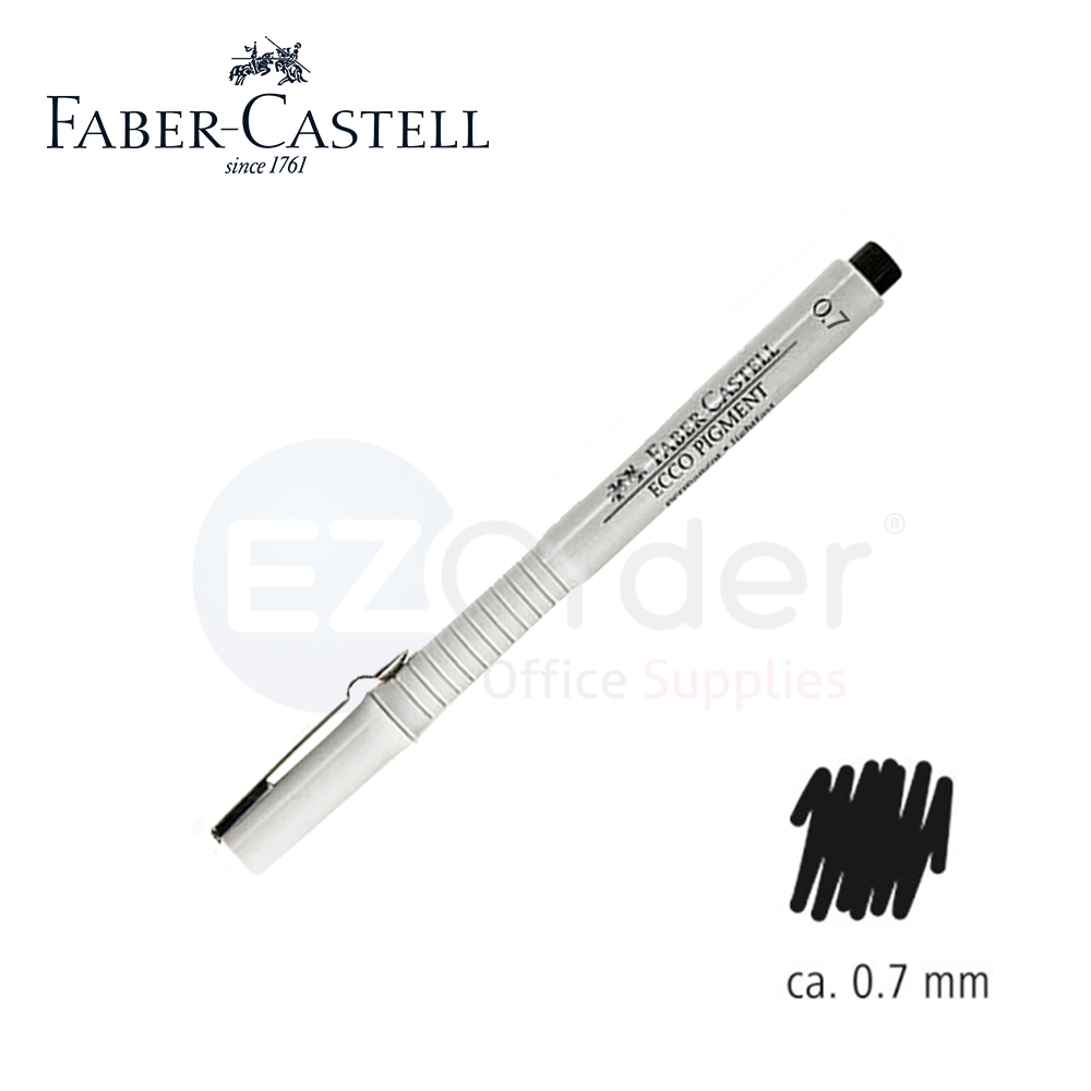 Faber castell pigment liner, 0.7mm, black