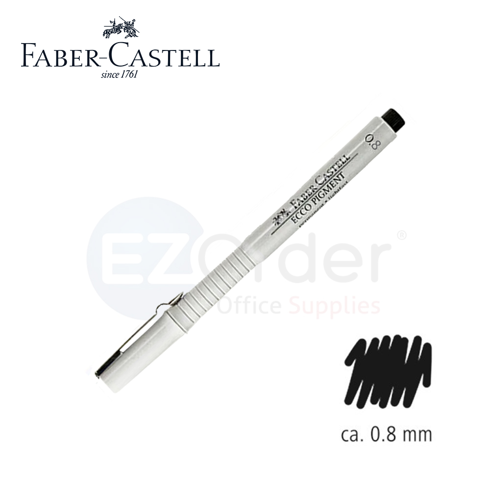 Faber castell pigment liner, 0.8mm, black