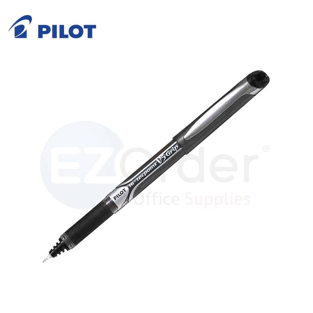 Pilot Hi-Tecpoint grip black,V-5/V-7/V-10, NEEDLE POINT
