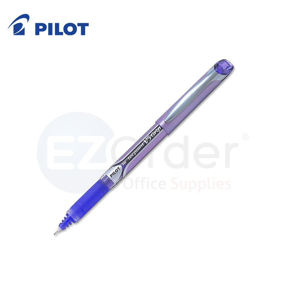 Pilot Hi-Tecpoint grip violet,V-5/V-7/V-10, NEEDLE POINT