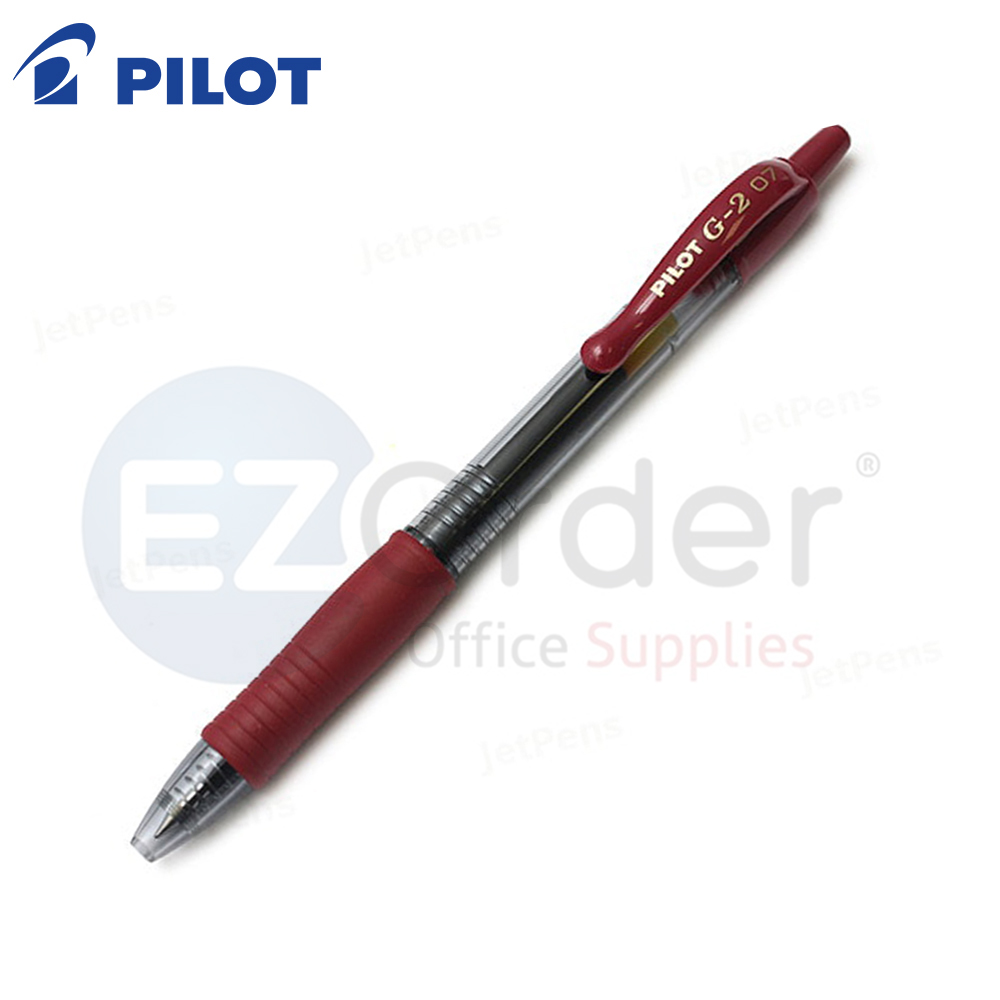 Pilot G2 Gel Pen rectractable wine red