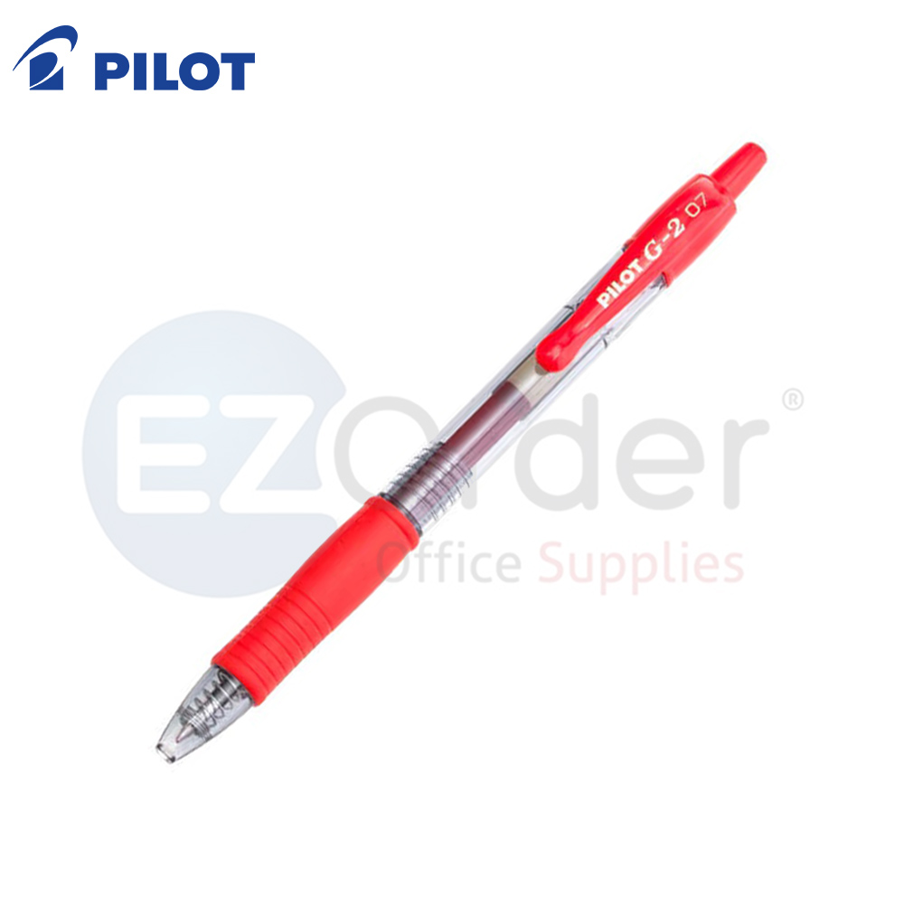 Pilot G2 Gel Pen short rectractable 0.7MM red