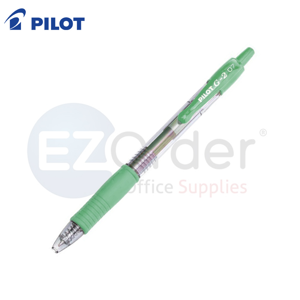 Pilot G2 Gel Pen short rectractable 0.7MM green