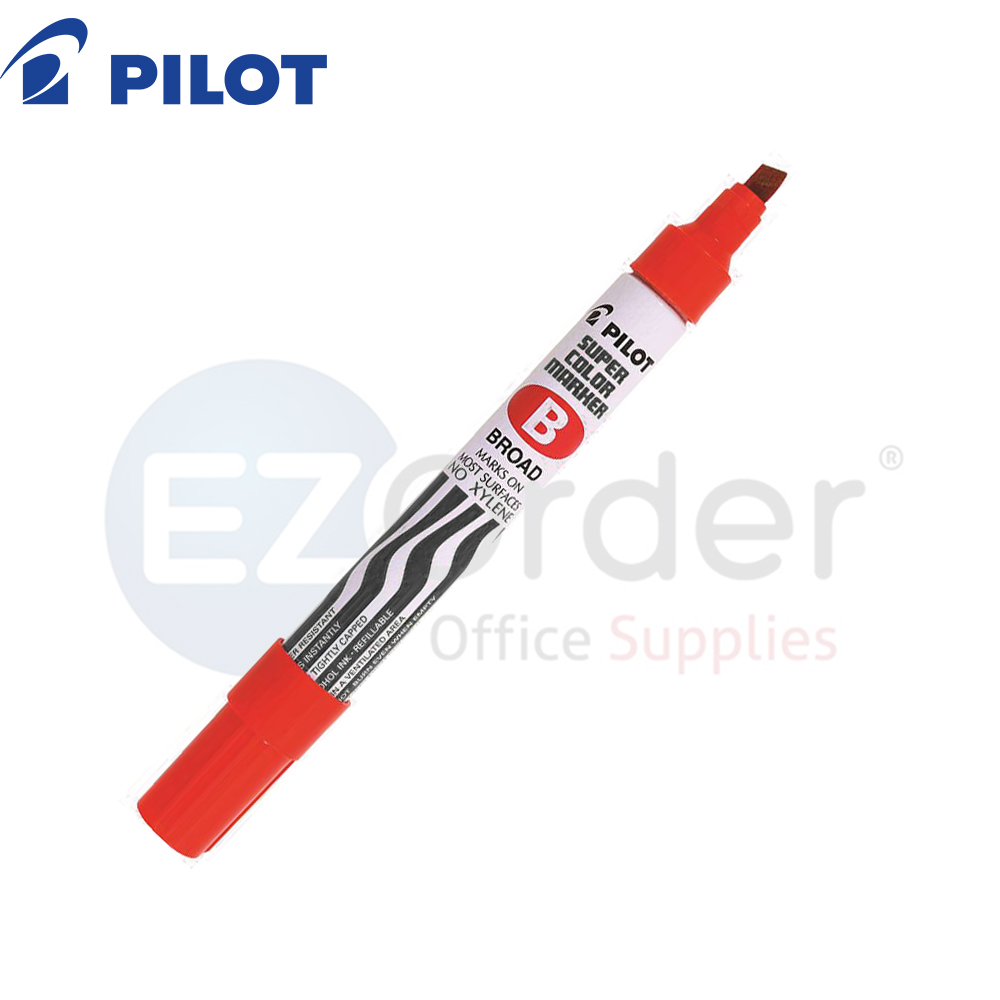 Pilot Permanent Marker, Chisel Tip Red